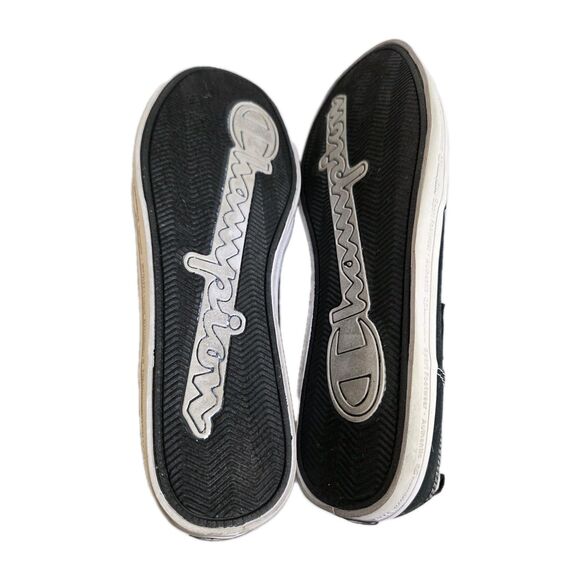 Champion Mary Jane Sneaker Flats Black White Canvas Sporty Womens Size 9.5 Y2K - Picture 9 of 11